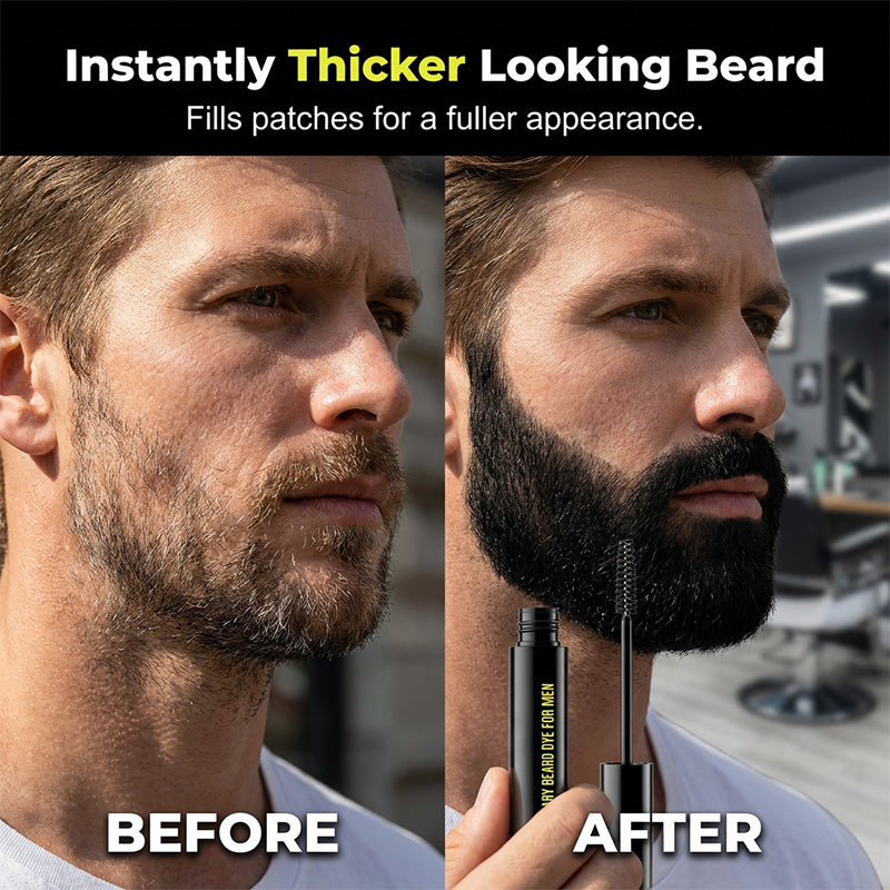 ⏰🎁 Teinture longue tenue pour barbe et sourcils – Homme