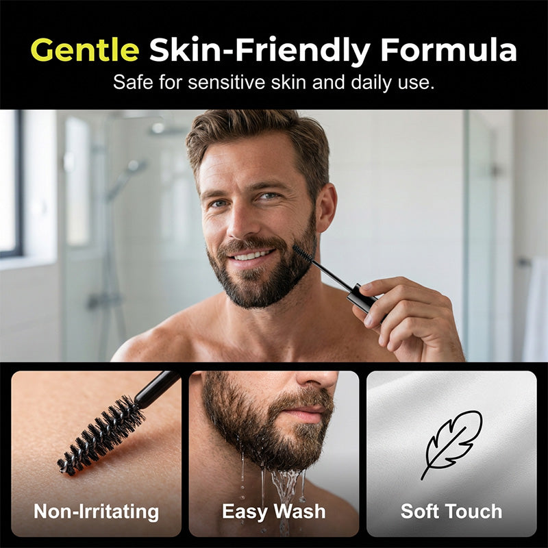 ⏰🎁 Teinture longue tenue pour barbe et sourcils – Homme
