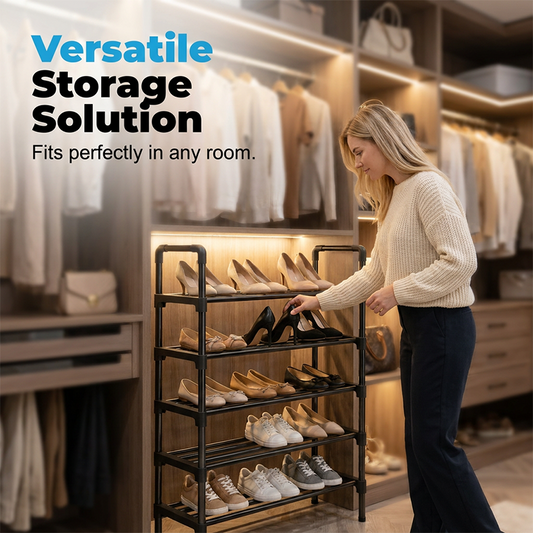 👟 PROMO LIMITÉE 50% DE RÉDUCTION ! 💥 Étagère à Chaussures Multicouche – Grande Capacité, Montage Sans Outils, Robuste ✨