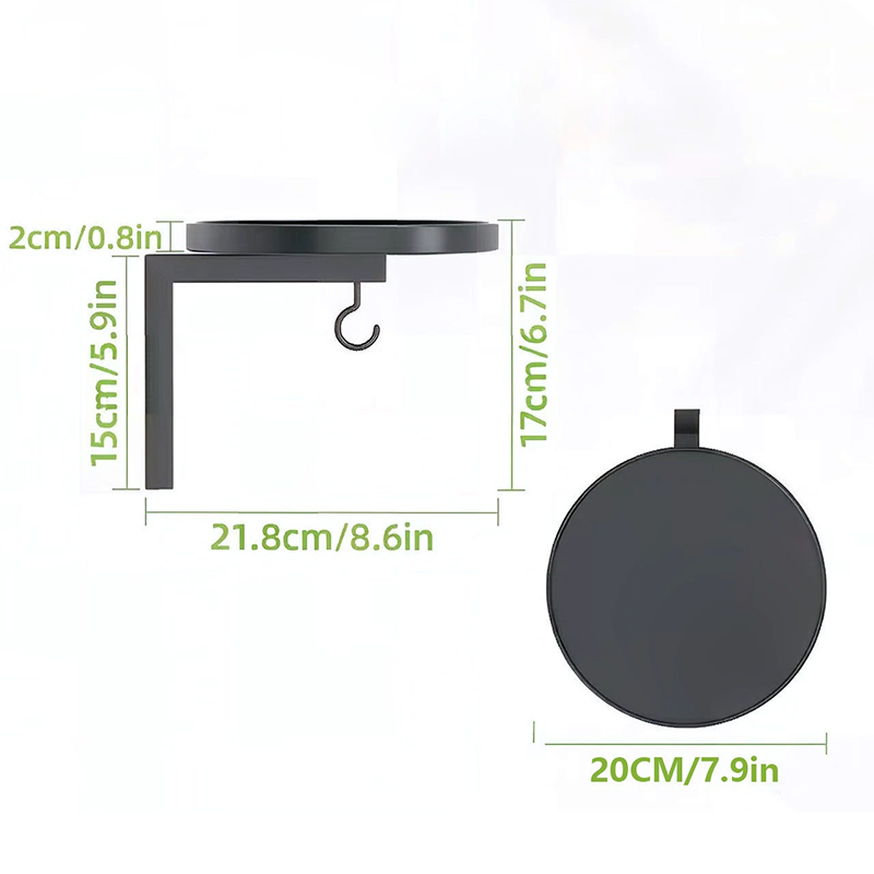 🐦🛁 PROMO -50% ! Bain d'Oiseau Mural Métal Fer Robuste – Double Fonction Bassin + Crochet Polyvalent, Anti-Rouille, Fixation Murale Gain de Place · Achetez-en 3 = Livraison Gratuite ✨