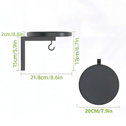 🐦🛁 PROMO -50% ! Bain d'Oiseau Mural Métal Fer Robuste – Double Fonction Bassin + Crochet Polyvalent, Anti-Rouille, Fixation Murale Gain de Place · Achetez-en 3 = Livraison Gratuite ✨