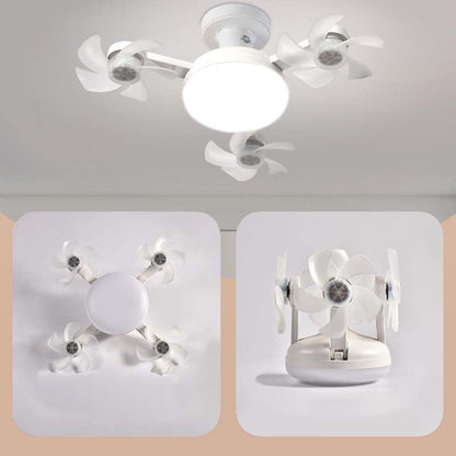 🌀 PROMO LIMITÉE 50% DE RÉDUCTION ! 💥 Ventilateur Plafond LED E27 – Silencieux, Télécommande, Pales Pliables ✨