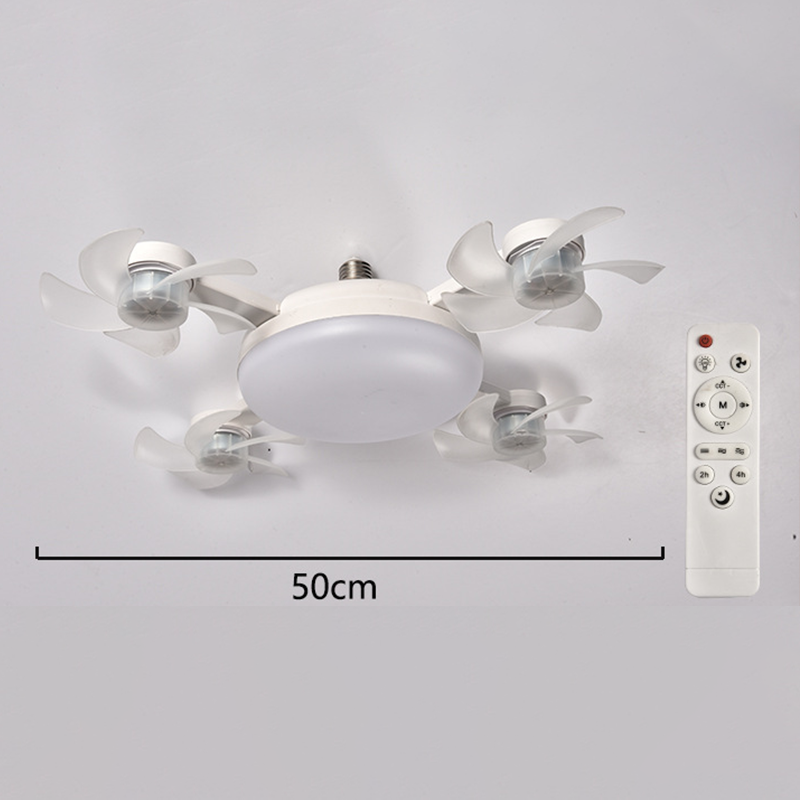 🌀 PROMO LIMITÉE 50% DE RÉDUCTION ! 💥 Ventilateur Plafond LED E27 – Silencieux, Télécommande, Pales Pliables ✨