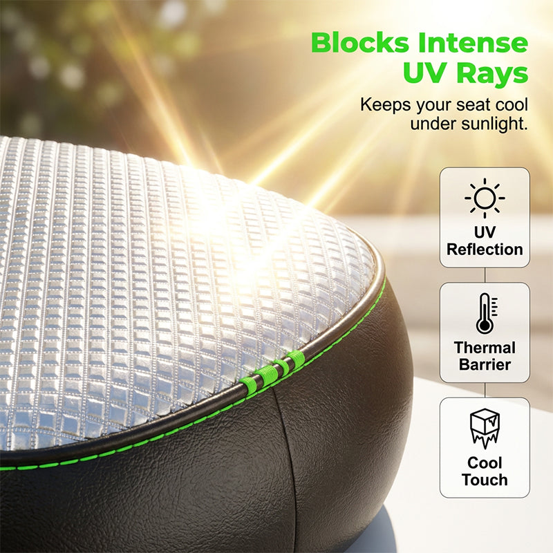 Housse de selle imperméable pour trottinette électrique – Protection solaire, isolation thermique, coussin en cuir
