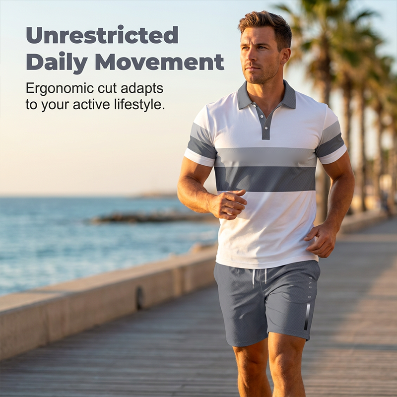 👕 53% DE RÉDUCTION ! ☀️ Ensemble 2 pièces pour homme (chemise et short) – Confortable, respirant et polyvalent – Idéal pour l'été, les loisirs ou les voyages – Style décontracté et frais 🩳✨