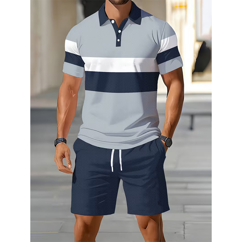 👕 53% DE RÉDUCTION ! ☀️ Ensemble 2 pièces pour homme (chemise et short) – Confortable, respirant et polyvalent – Idéal pour l'été, les loisirs ou les voyages – Style décontracté et frais 🩳✨