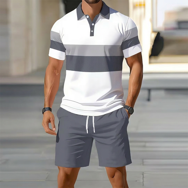 👕 53% DE RÉDUCTION ! ☀️ Ensemble 2 pièces pour homme (chemise et short) – Confortable, respirant et polyvalent – Idéal pour l'été, les loisirs ou les voyages – Style décontracté et frais 🩳✨