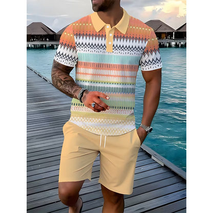 👕 53% DE RÉDUCTION ! ☀️ Ensemble 2 pièces pour homme (chemise et short) – Confortable, respirant et polyvalent – Idéal pour l'été, les loisirs ou les voyages – Style décontracté et frais 🩳✨