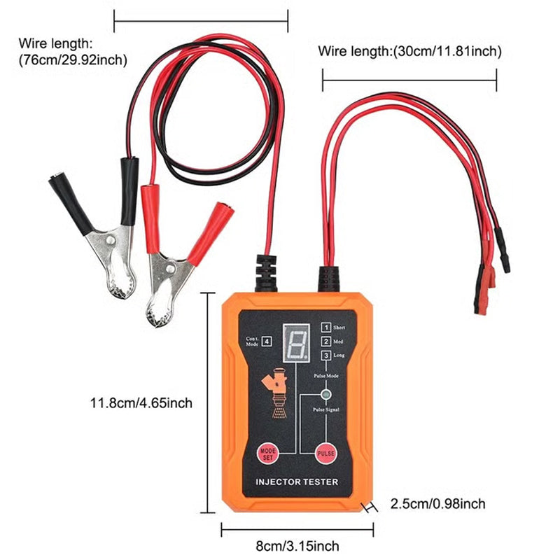 🔧 PROMO -50% ! ⏰ Testeur & Nettoyeur d'Injecteurs Professionnel 4 Modes – Impulsion Unique/Courte/Longue/Continue, 12V, LED, Diagnostic Précis · Garage & Bord de Route 🚗
