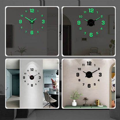 ⏰✨ Kit d'horloge murale 3D lumineuse en acrylique à monter soi-même, facile à poser pour une décoration unique 🏠🖼️