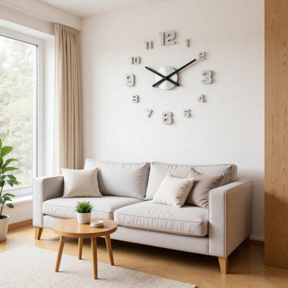 ⏰✨ Kit d'horloge murale 3D lumineuse en acrylique à monter soi-même, facile à poser pour une décoration unique 🏠🖼️