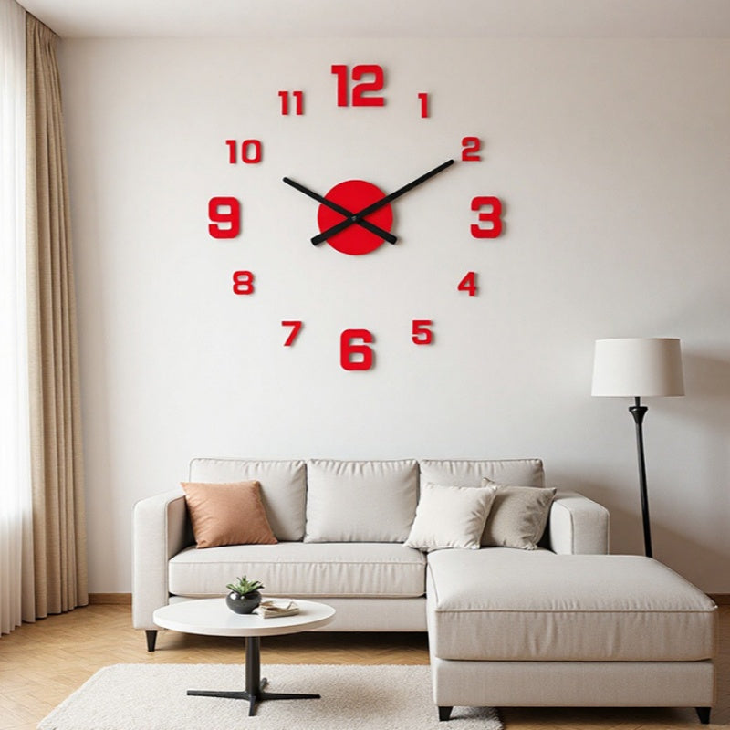 ⏰✨ Kit d'horloge murale 3D lumineuse en acrylique à monter soi-même, facile à poser pour une décoration unique 🏠🖼️