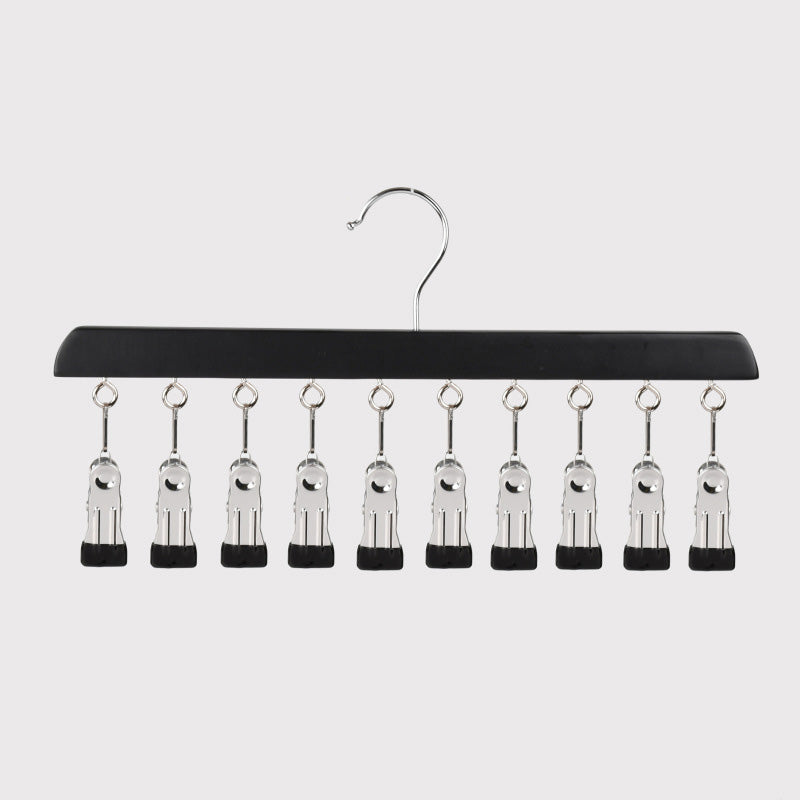 📢📢 50 % DE RÉDUCTION !! ⏰ Cintre multi-pinces en bois pour l'organisation de votre placard