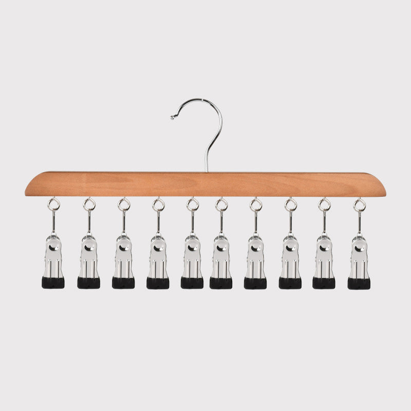 📢📢 50 % DE RÉDUCTION !! ⏰ Cintre multi-pinces en bois pour l'organisation de votre placard