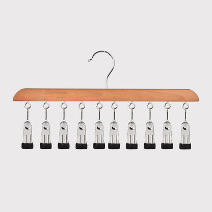 📢📢 50 % DE RÉDUCTION !! ⏰ Cintre multi-pinces en bois pour l'organisation de votre placard
