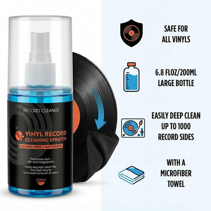 ⏰Spray Nettoyant Anti-Statique pour Disques Vinyles
