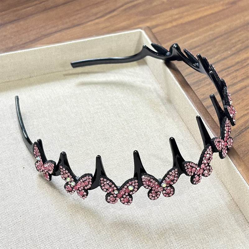Ensemble de bandeaux ondulés en cristal - Accessoire de cheveux féminin, léger et antidérapant, orné de cristaux scintillants, idéal pour les mariages et le quotidien