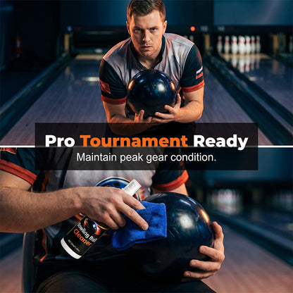 🥳 2026 EN VEDETTE 🥳 💞 50 000+ VENDUS ! 🎳💪 50 % DE RÉDUCTION ! Nettoyant pro pour boules de bowling – Élimine instantanément l'huile de piste. Inclut une serviette premium. Maintient votre boule comme neuve ! ✨