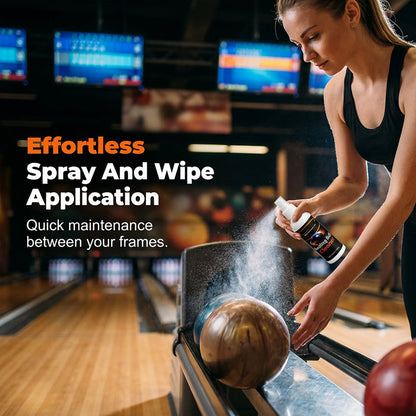 🥳 2026 EN VEDETTE 🥳 💞 50 000+ VENDUS ! 🎳💪 50 % DE RÉDUCTION ! Nettoyant pro pour boules de bowling – Élimine instantanément l'huile de piste. Inclut une serviette premium. Maintient votre boule comme neuve ! ✨