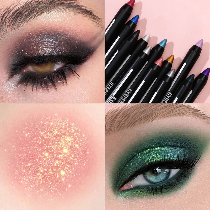 Crayon ombre à paupières multi‑couleurs – Paillettes & scintillement