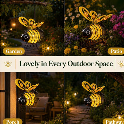 🐝🌸🌙 OFFRE LIMITÉE 50% DE RÉDUCTION! Lumière Abeille Solaire Suspendue – Jolie Abeille Lumineuse, Allumage Automatique au Crépuscule, Résiste aux Intempéries – Ajoute une Touche Magique à Votre Jardin, Terrasse ou Balcon 🏡✨