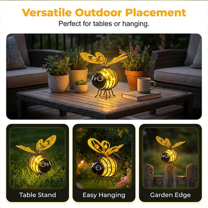 🐝🌸🌙 OFFRE LIMITÉE 50% DE RÉDUCTION! Lumière Abeille Solaire Suspendue – Jolie Abeille Lumineuse, Allumage Automatique au Crépuscule, Résiste aux Intempéries – Ajoute une Touche Magique à Votre Jardin, Terrasse ou Balcon 🏡✨
