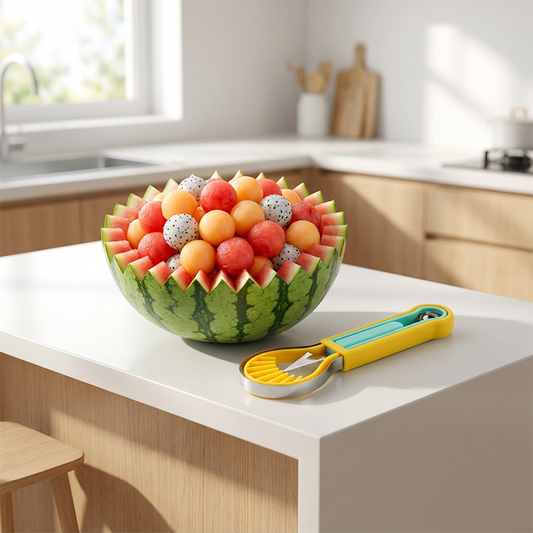 🍉🔥 PROMO Kit cuillère bouleur fruits multifonction coupe et bouler pastèque melon cuisine pratique ✨