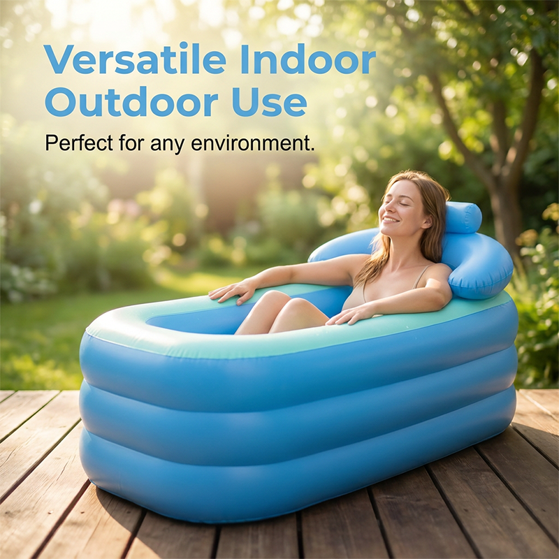 Baignoire gonflable isolée à trois couches