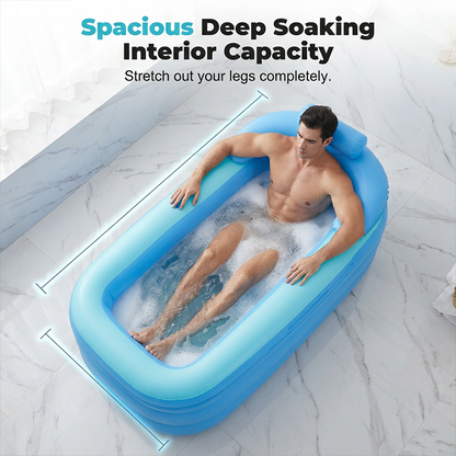 Baignoire gonflable isolée à trois couches