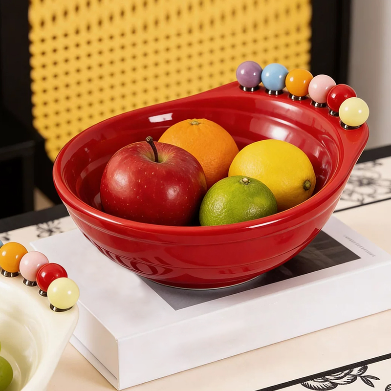 Bol à collations en forme de pied ludique avec fourchettes à fruits intégrées
