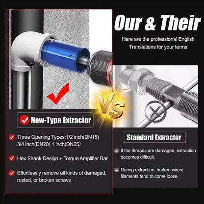 🔧🔥 PROMO Extracteur 3-en-1 tuyaux et vannes outil polyvalent démontage rapide plomberie résistant ✨