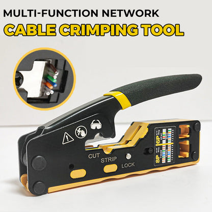 🔌🛠️🌐 OFFRE LIMITÉE 50% DE RÉDUCTION! Outil de Sertissage Multifonction pour Câble Réseau – Pince à Sertir de Précision pour RJ45/RJ11, Coupe et Dénude les Fils – Idéal pour les Installations Ethernet, Téléphone et Câbles de Sécurité 📡🔧