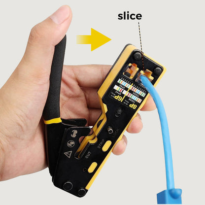 🔌🛠️🌐 OFFRE LIMITÉE 50% DE RÉDUCTION! Outil de Sertissage Multifonction pour Câble Réseau – Pince à Sertir de Précision pour RJ45/RJ11, Coupe et Dénude les Fils – Idéal pour les Installations Ethernet, Téléphone et Câbles de Sécurité 📡🔧