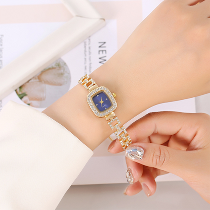 ⏳Spécial à durée limitée⏰Montre bracelet carrée à quartz avec cordon coulissant pour femme ⌚🌸