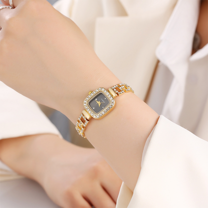 ⏳Spécial à durée limitée⏰Montre bracelet carrée à quartz avec cordon coulissant pour femme ⌚🌸