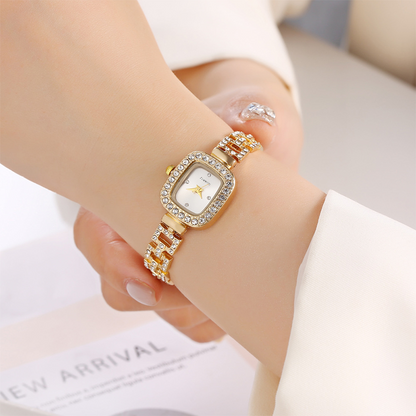 ⏳Spécial à durée limitée⏰Montre bracelet carrée à quartz avec cordon coulissant pour femme ⌚🌸