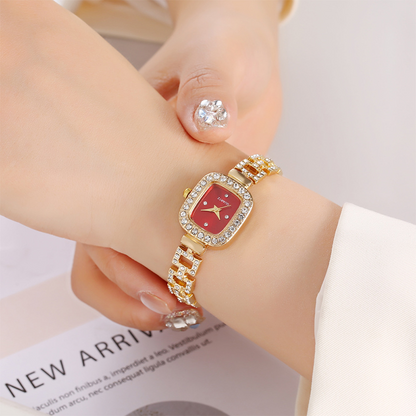 ⏳Spécial à durée limitée⏰Montre bracelet carrée à quartz avec cordon coulissant pour femme ⌚🌸
