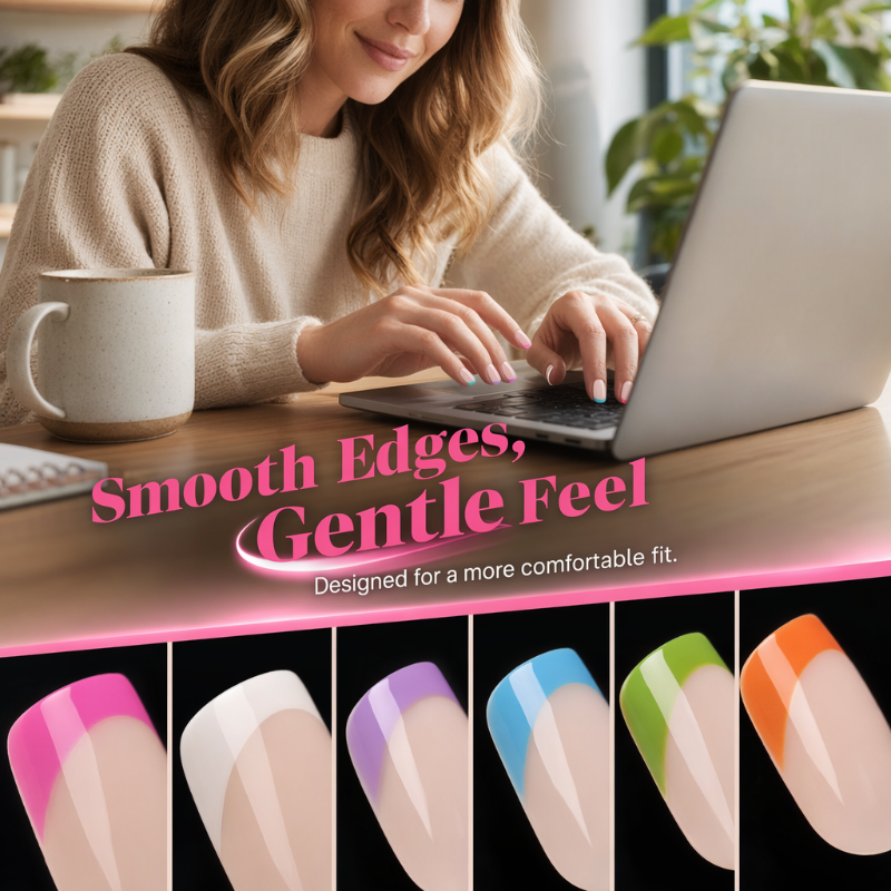 🥳 PROMOTION EXCEPTIONNELLE 2026 🥳💞 PLUS DE 50 000 EXEMPLAIRES VENDUS ! 💅✨ 50 % DE RÉDUCTION ! 🎁 Ongles à coller « Color Pop »