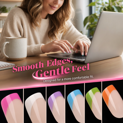 🥳 PROMOTION EXCEPTIONNELLE 2026 🥳💞 PLUS DE 50 000 EXEMPLAIRES VENDUS ! 💅✨ 50 % DE RÉDUCTION ! 🎁 Ongles à coller « Color Pop »