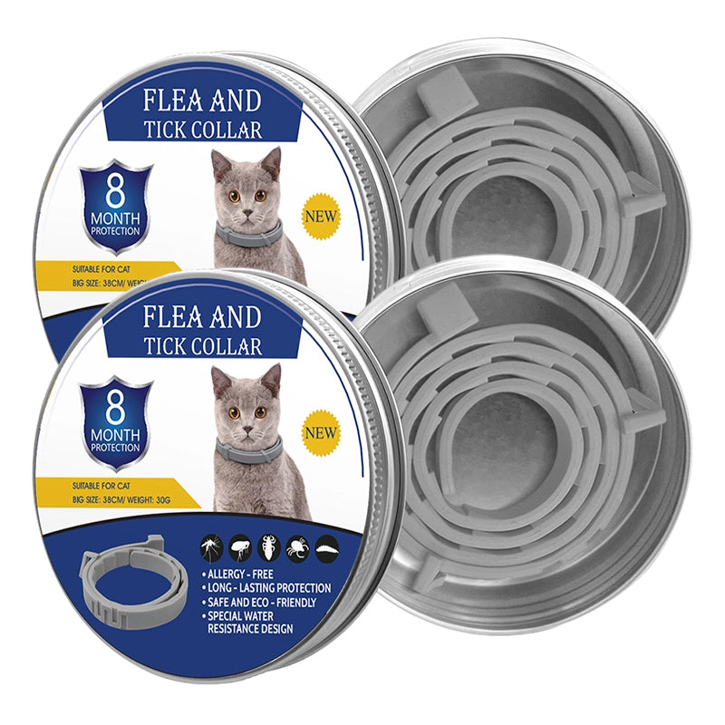 🍃50% DE RÉDUCTION ! Collier Antiparasitaire Ajustable pour Animaux – Effet Durable, Confortable à Porter 🐩🐹【Offre Limitée】