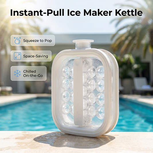 Bouilloire portable en silicone pour glaçons sphériques