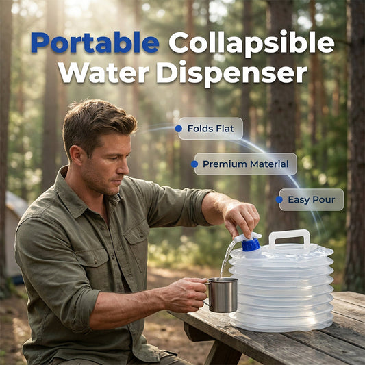 Bidon d'eau pliable avec robinet