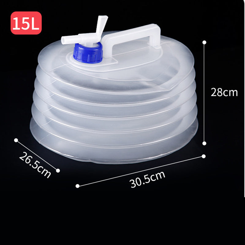 Bidon d'eau pliable avec robinet