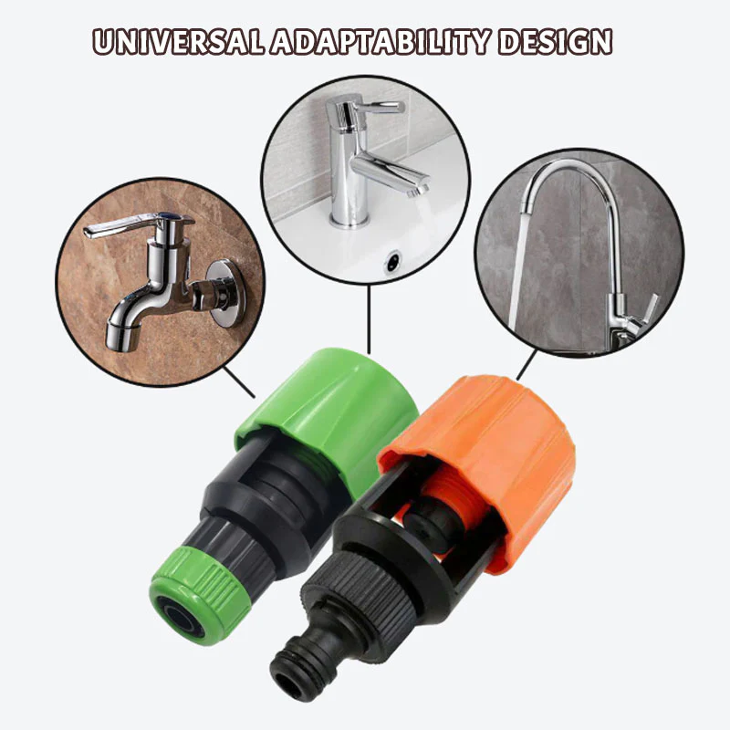 🔧🚰 PROMO FLASH 62% ! Adaptateur de Robinet Universel pour Cuisine – Installation Sans Outil, Anti-Fuite, Alliage Aluminium, Compatible Tous Robinets, Idéal Jardinage & Nettoyage 🌿