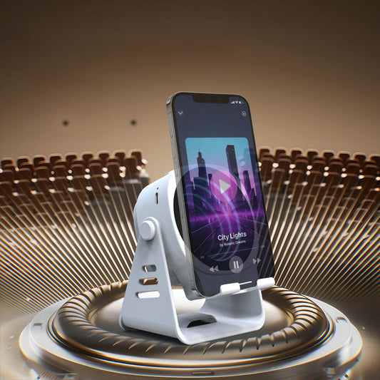 📱🔊 Support téléphone avec haut-parleur à induction, support stable et son amplifié pour bureau et chambre ✨