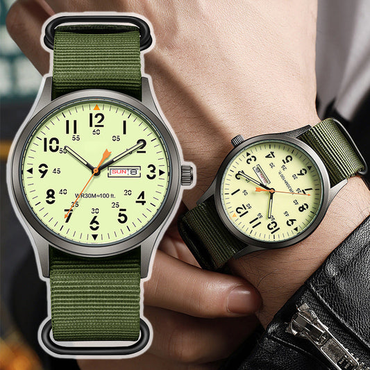 🎉 OFFRE LIMITÉE 50% DE RÉDUCTION ! ⌚ Montre à Quartz pour Homme – Double Affichage Lumineux, Résistante à l'Eau 30M & Fenêtre Date – Style et fonctionnalité au poignet 🕶️