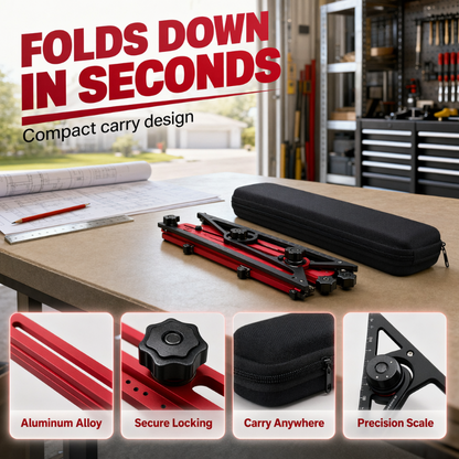 📐 OFFRE LIMITÉE : 50 % DE RÉDUCTION ! ⚙️ Kit d'outils de marquage multifonctionnel pour le travail du bois – Aluminium massif, haute précision, portable ✨