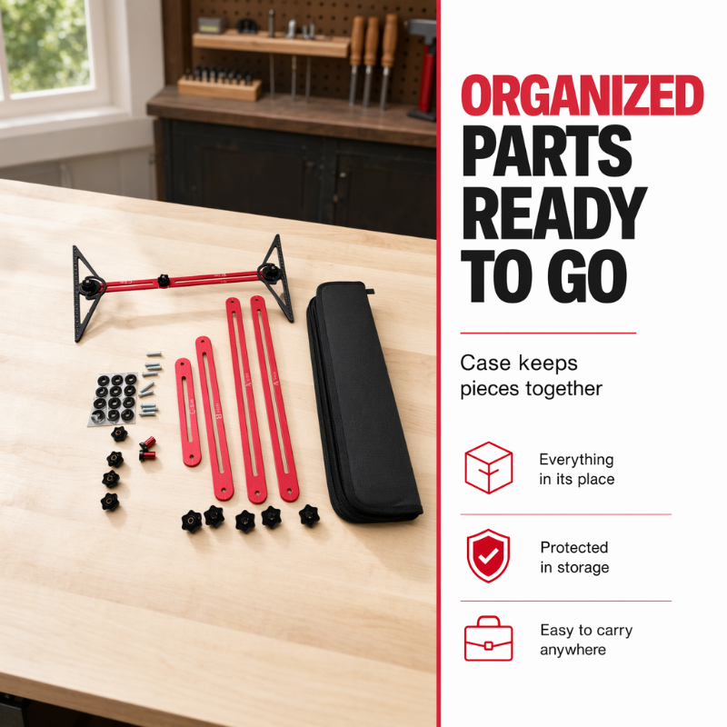 📐 OFFRE LIMITÉE : 50 % DE RÉDUCTION ! ⚙️ Kit d'outils de marquage multifonctionnel pour le travail du bois – Aluminium massif, haute précision, portable ✨