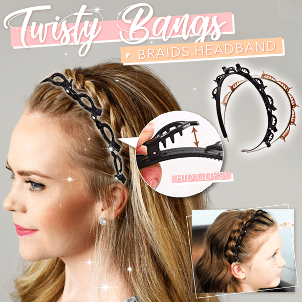 🔥 OFFRE EXCEPTIONNELLE 🔥 Pince à cheveux pour coiffure à double frange 💇‍♀️✨