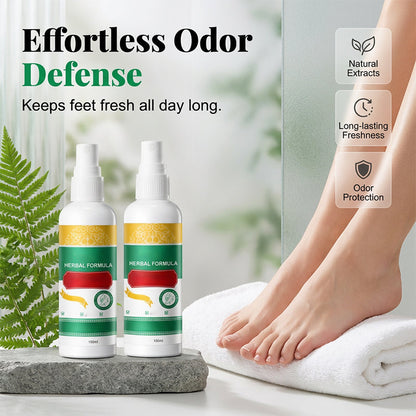 Spray rafraîchissant pour les pieds à la formule à base de plantes
